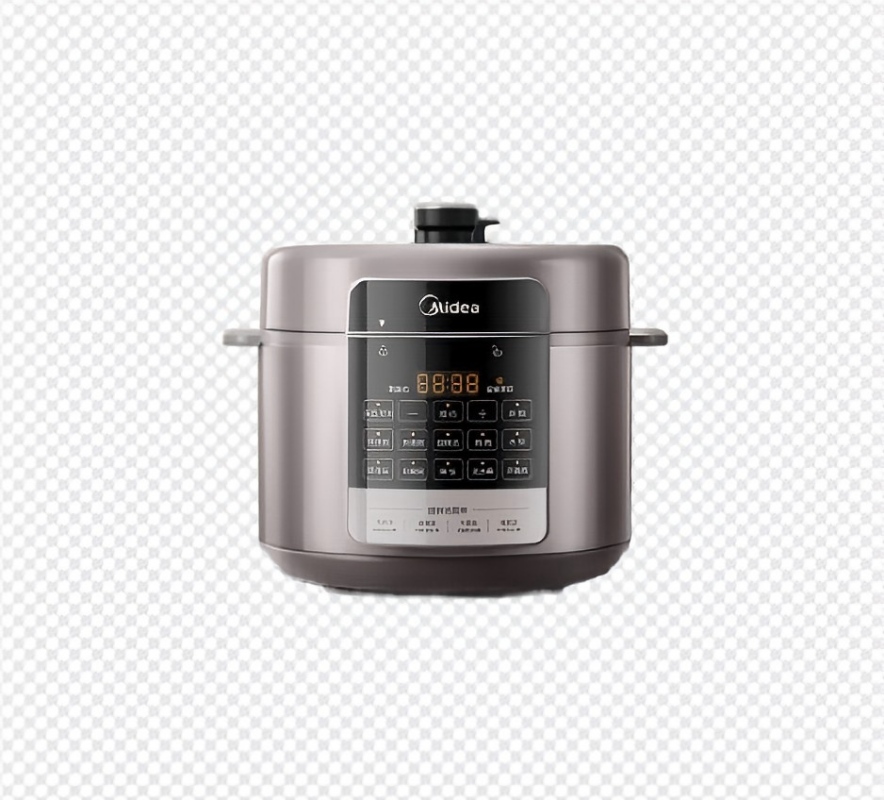 美的(Midea)5L电压力锅1000W大火力加热特色提鲜技术一锅双胆饺子煲无水焗高压锅 MY-E5410