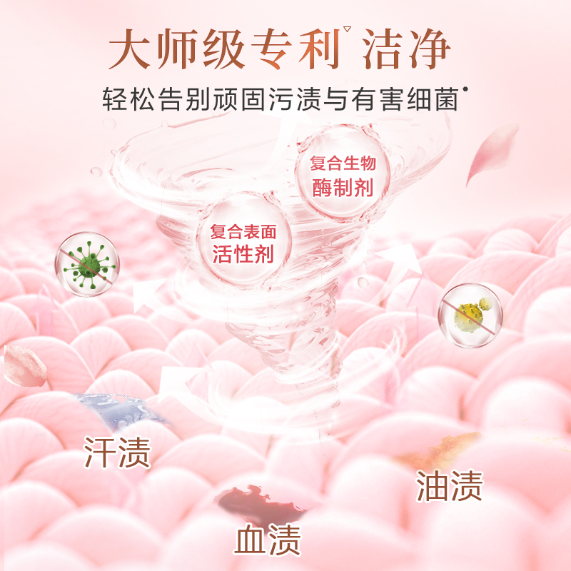 立白大师香氛洗衣粉4.26kg大袋装持久留香护色护衣柔顺深层洁净