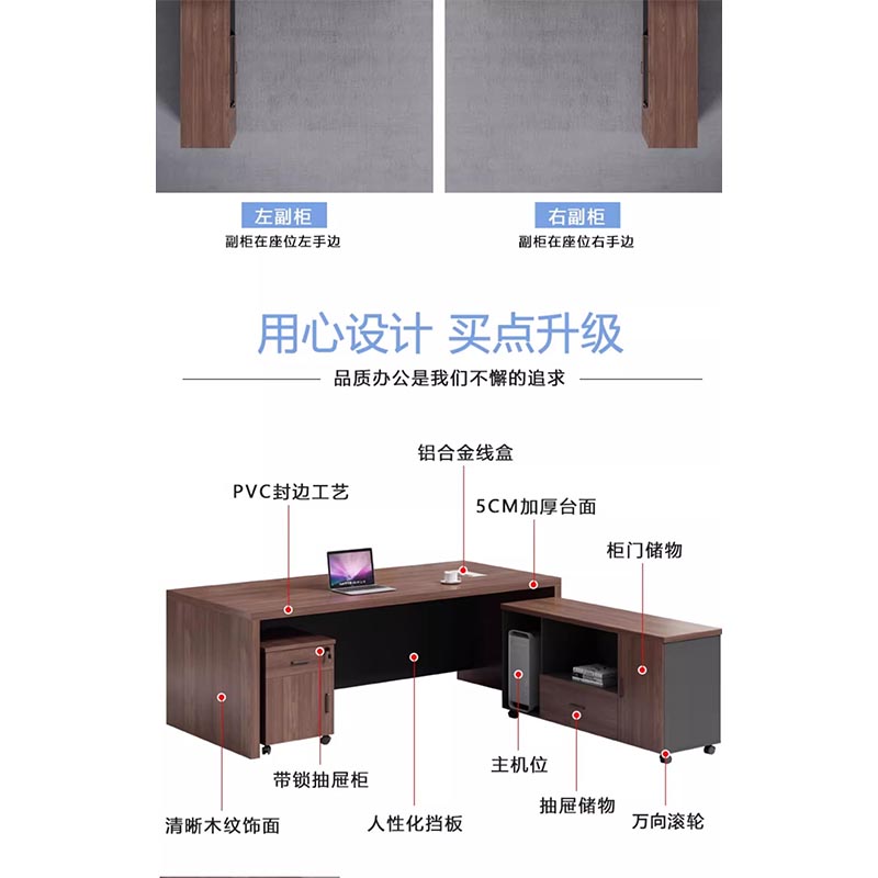 鑫龙悦 老板桌高清大图