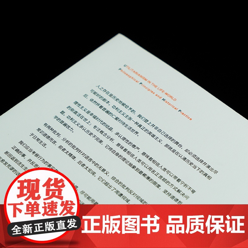 生活世界中的功利主义:哲学原理与历史实践 巫怀宇 实践哲学与社会科学 哲学原理人生哲理思考书籍高清大图
