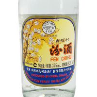 老酒 杏花村 汾酒 53度 玻璃汾酒 375ml 清香型 2012年 375mlx2瓶