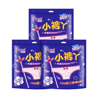 Free/飞 夜用纯棉裤型 卫生巾3包 M-L码(腰围60-100cm）超熟睡安心裤 姨妈巾组合