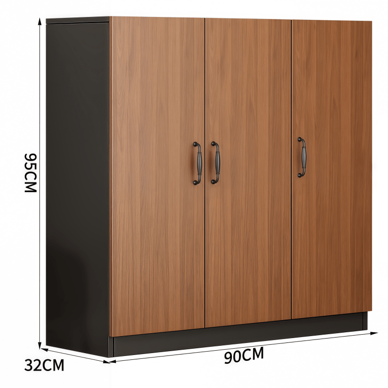 鑫木樽鞋柜90*32*95cm个高清大图