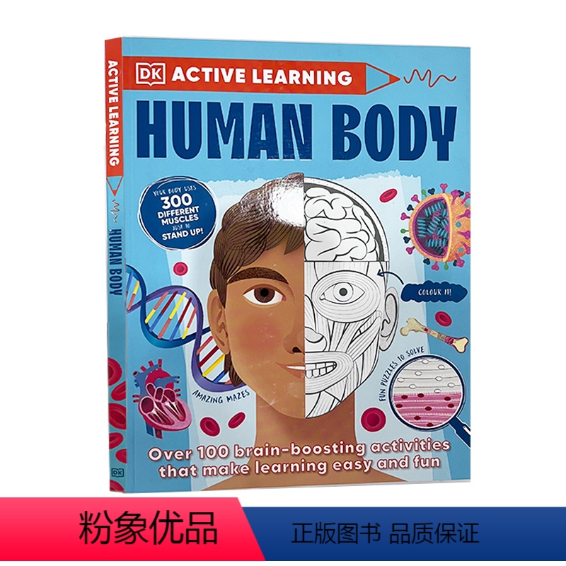 [正版]dk百科全书 active learning系列 人体 英文原版 human body