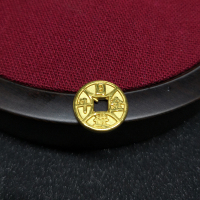 金一 足金999 3D硬金铜钱（扁）男女宝宝通用黄金吊坠足金挂坠日进抖金送礼新款 （定价）ACD019
