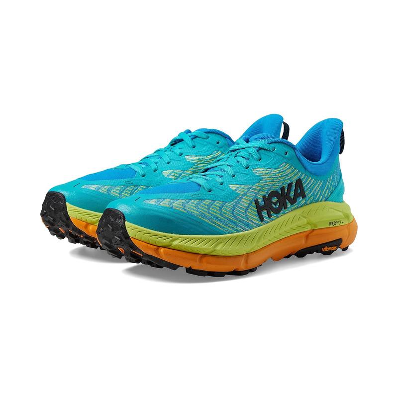 Hoka One One男子跑步鞋Mafate Speed 4 飞速马法特4代越野跑鞋户外休闲运动鞋 Ceramic/Diva_Blue 48