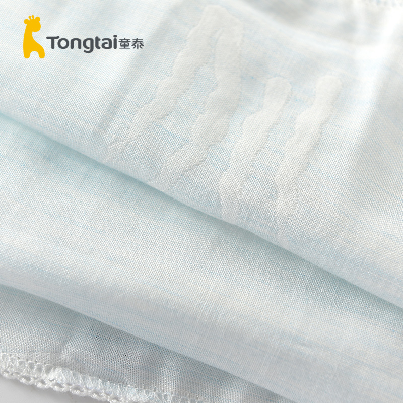 童泰(TONGTAI)婴儿毛巾0-6月新生儿宝宝浴巾擦脸巾纱布隔汗巾2块装孕婴童毛巾