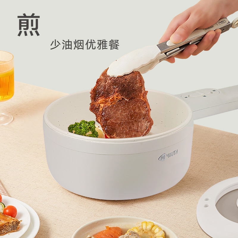 艾青春(AIYOUth)家用多功能一体电煮锅宿舍学生锅电炒锅电煮锅烹饪锅 AI-HG303!高清大图