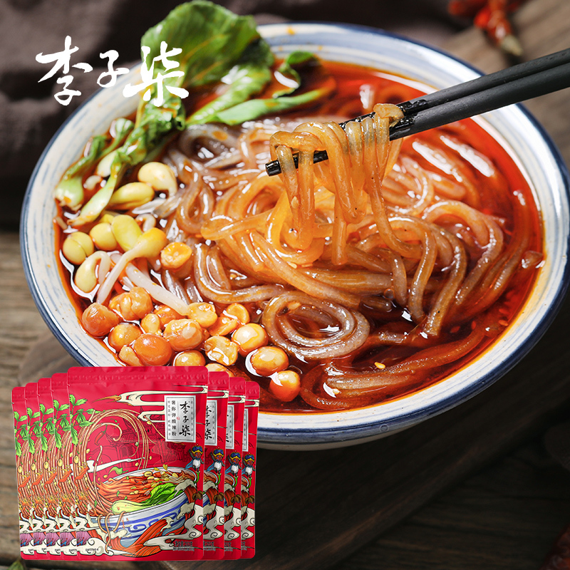 李子柒薯你弹酸辣粉252g*8袋
