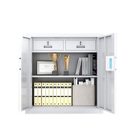 格具(GEJU)钢制单节上斗国保指纹锁保密柜资料档案柜900*420*925mm