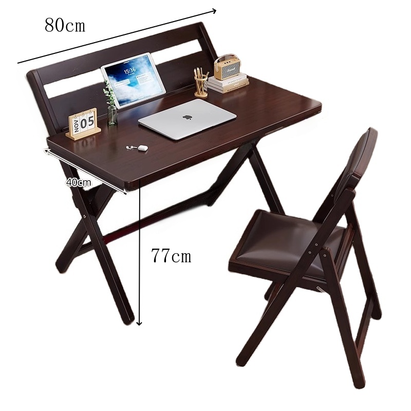 珂攸洋折叠学习桌椅80*40*77cm套高清大图