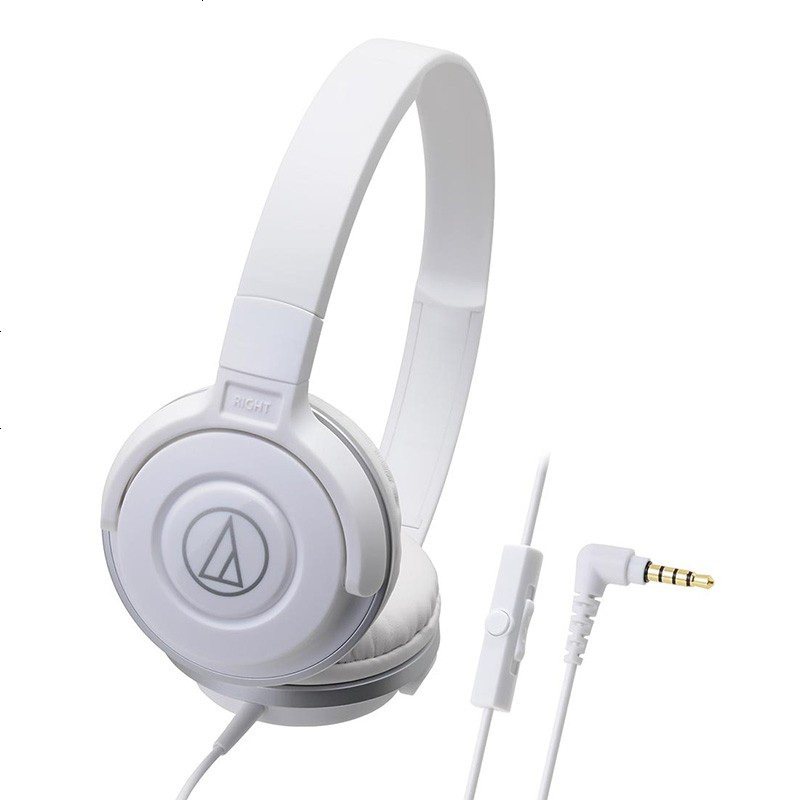 铁三角(audio-technica) ath-s100is 重低音线控带麦便携头戴式耳机