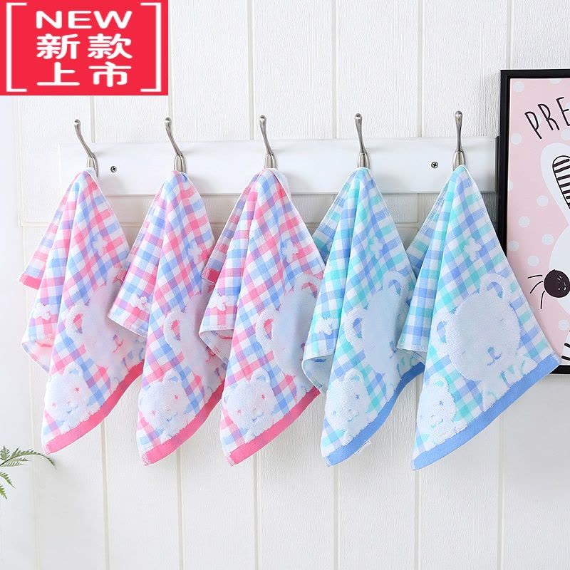 可莉允纱布儿童洗脸巾柔软毛巾家用小方巾长童巾婴儿宝宝面巾图片