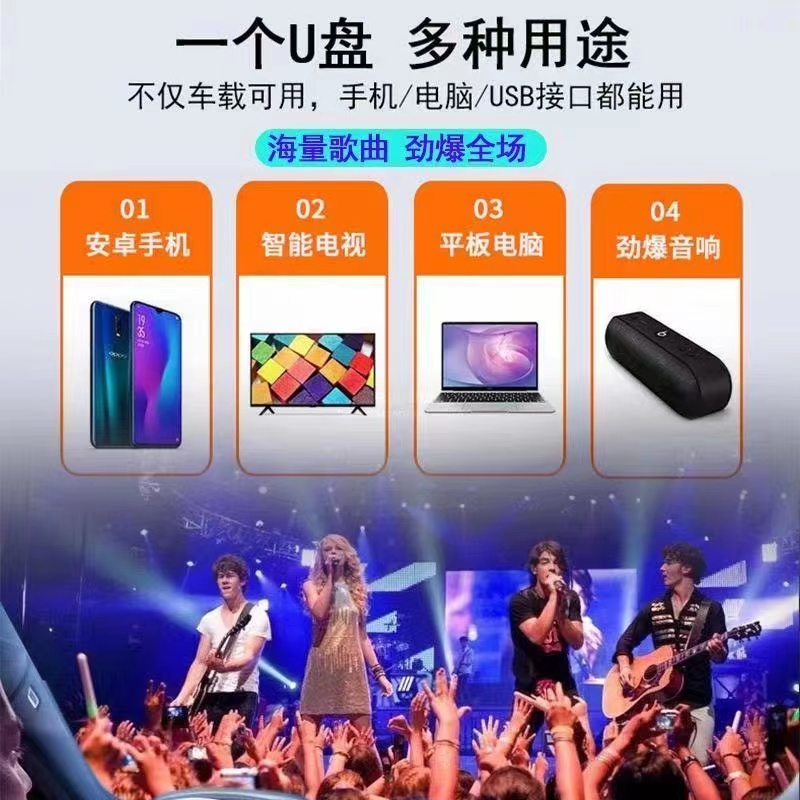 [补贴10%][即插即听]汽车车载U盘16G/32G抖音款流行音乐USB随身碟MP3汽车用品高清大图