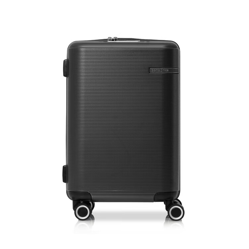 新秀丽(Samsonite)时尚拉杆箱商务登机箱轻便行李箱旅行飞机轮环保内里20英寸 QD3*69001 哑光黑