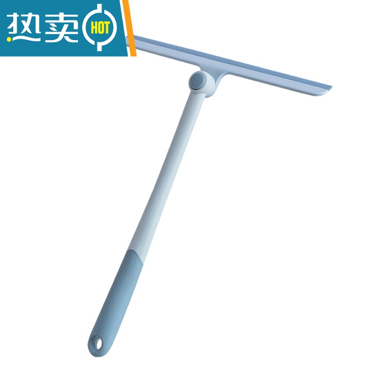 敬平浴室擦玻璃器家用硅胶旋转刮水器工具卫生间清洗擦窗器 蓝色*2件高清大图