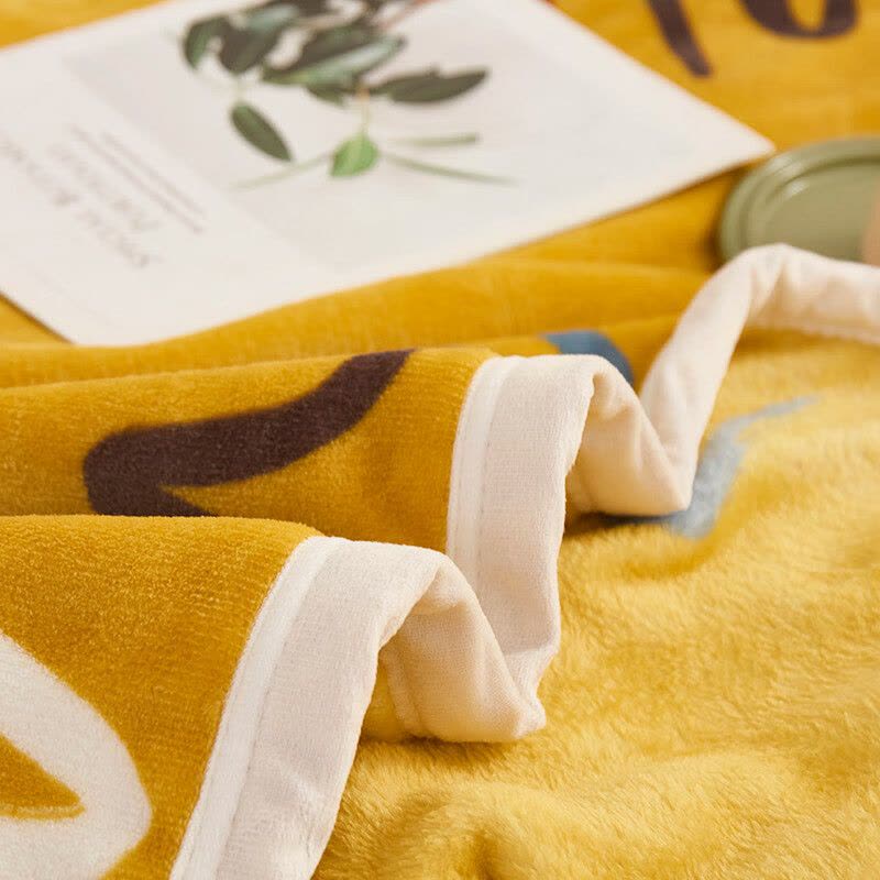 约克罗兰 舒适加厚绒毛毯 四季通用午睡毯YKT4306 曲线 180*200cm图片