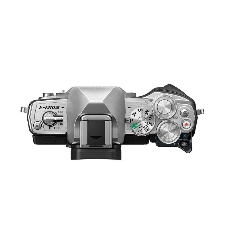 奥林巴斯E-M10 MarkIII-14-42mm EZ + 45/1.8 黑 微单双镜头套装1605万像素