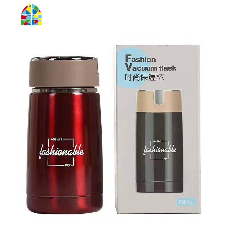 封后230mL/310mL 泡茶保温杯女便携小简约小巧带过滤网水杯女式小茶杯 A款-深粉色[带茶漏]310mL[收藏送杯高清大图