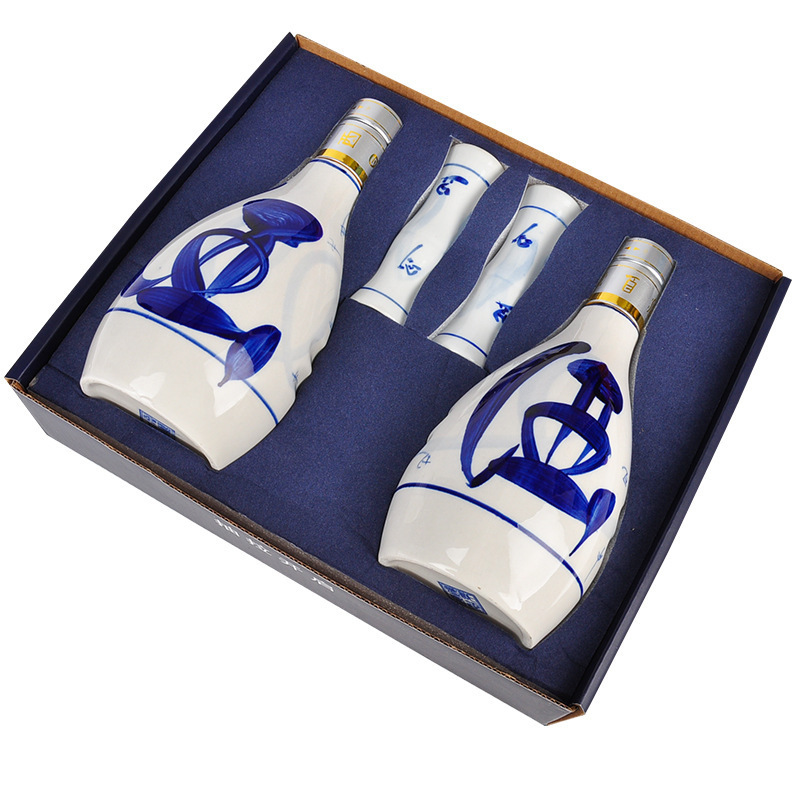 bnxh汾酒核心产区珍藏原浆清香典雅53度清香型白酒(礼盒装内含竹节杯)