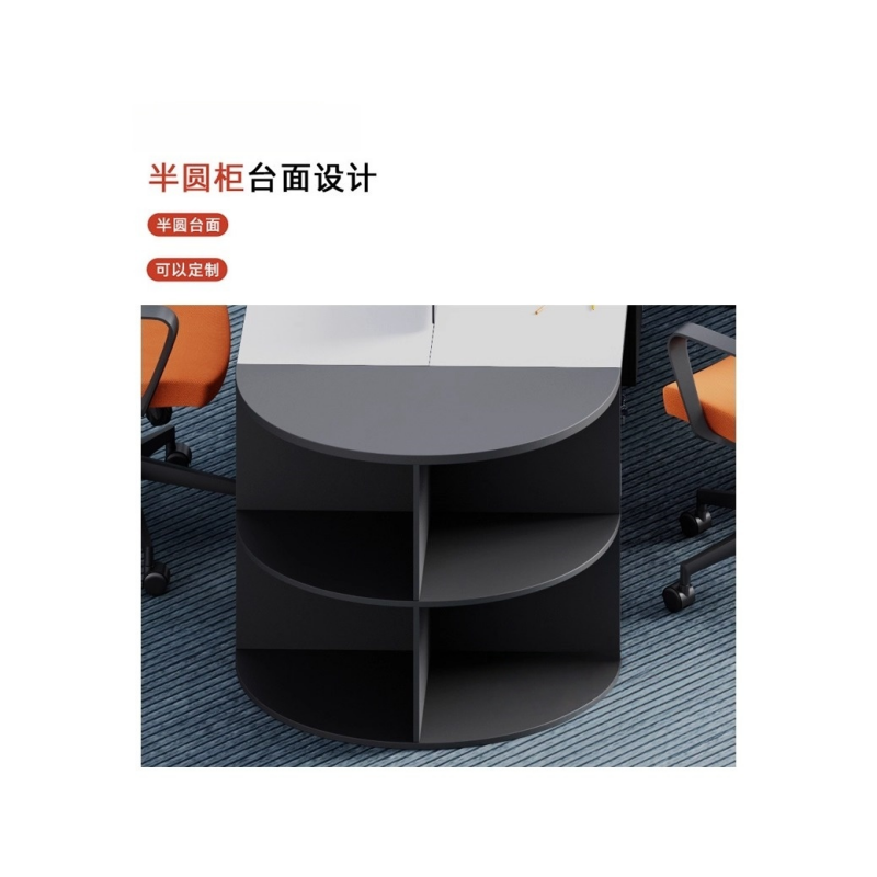 铭思达屏风工位五人位含柜椅套高清大图