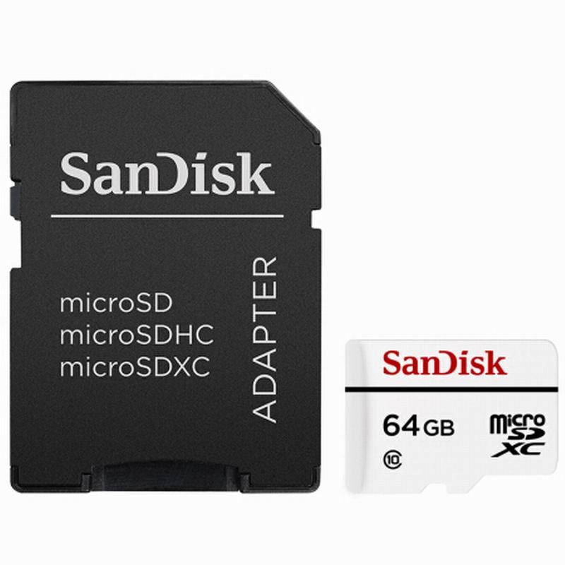 SanDisk闪迪micro sd卡 TF卡存储卡64G存储卡手机TF内存卡平板监控摄像头通用行车记录仪专用闪存卡