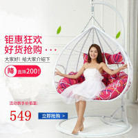 [年底大促] 双人吊篮藤椅单人鸟巢吊椅阳台秋千成人室内户外庭院摇篮藤椅客厅巧妈邦