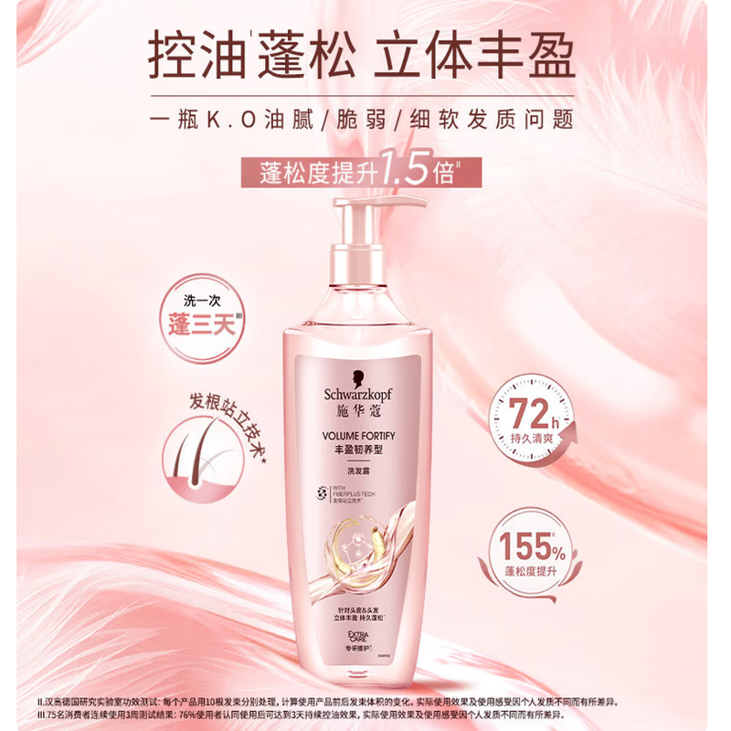 施华蔻 Schwarzkopf 施华蔻丰盈韧养润发乳600ml