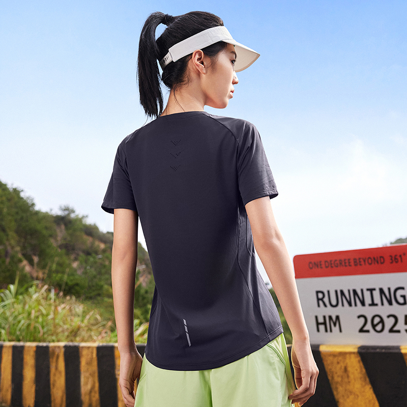361°运动t恤夏季新款速干衣上衣健身跑步薄款短袖简约纯色百搭高清大图