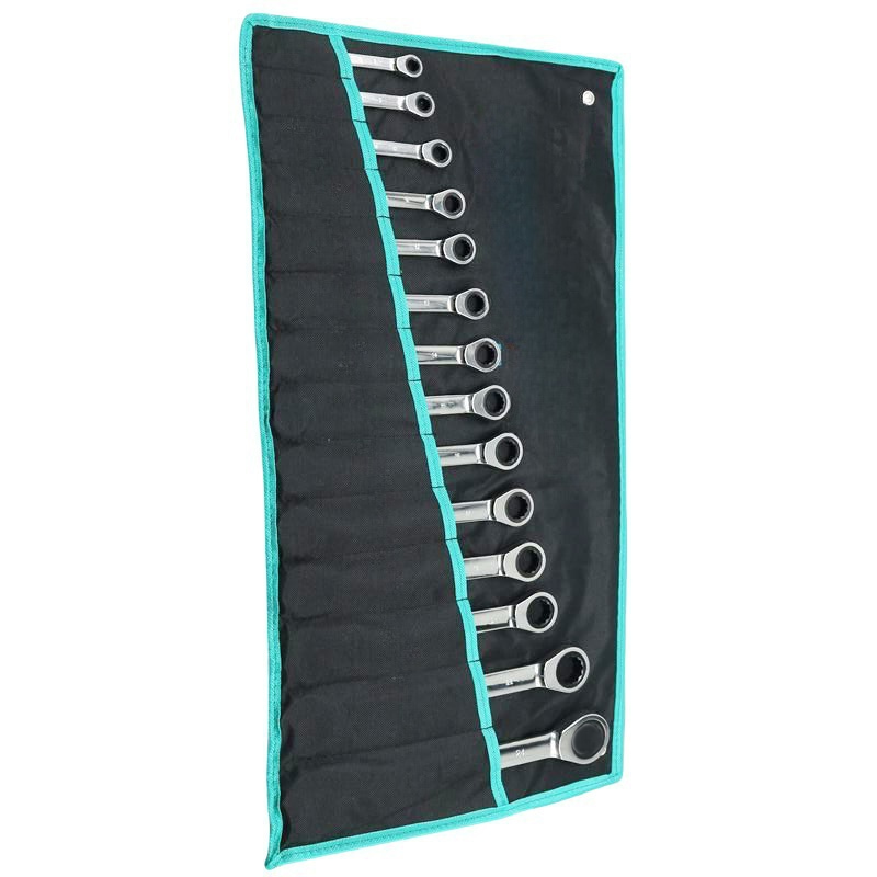 智铮朗月 棘轮快速两用扳手 14件(8-24) 套高清大图