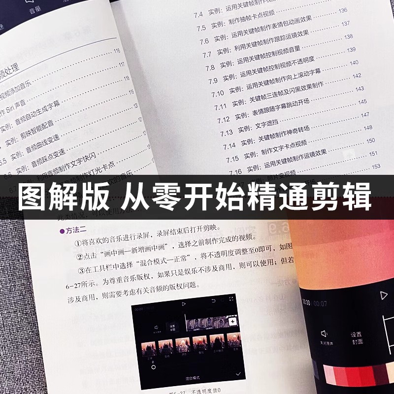 [正版]3册剪映短视频剪辑从入门到精通抖音电商人人可做带货主播 短视频制作创剪辑素材手机版剪映视频教程 快手制作与处理高清大图