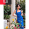 YIBUSHENG法式小众挂脖连衣裙女2024季新款修身显瘦气质纯欲吊带包臀裙子