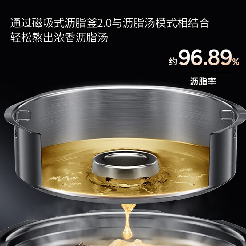 九阳 Y-50IHS17 电压力锅 大容量双胆压力煲全程沸腾 IH电磁加热低脂降噪 5L高清大图