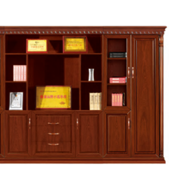 大央文件柜S3F-08 3650W*500D*2200H 书架落地置物架客厅家用靠墙收纳柜子储物柜办公室文件柜简易书高清大图