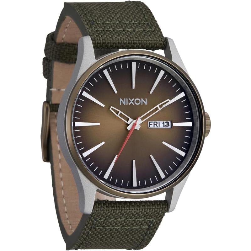 Nixon男士经典机械防水mm表盘mm尼龙表带腕表高清大图