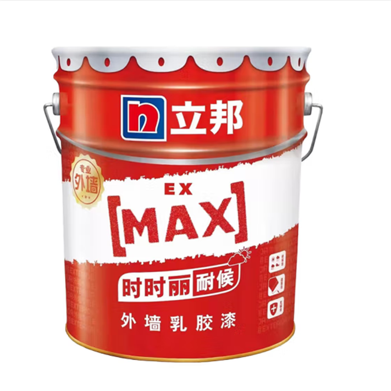 HD 时时丽耐候外墙乳胶漆 水性防水防晒外墙面漆工程漆油漆涂料 白色20KG高清大图