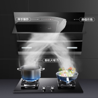 老板(ROBAM)侧吸式触控式21立方大吸力 吸油烟机 抽油烟机单机 创意挥手爆炒CXW-260-27A5