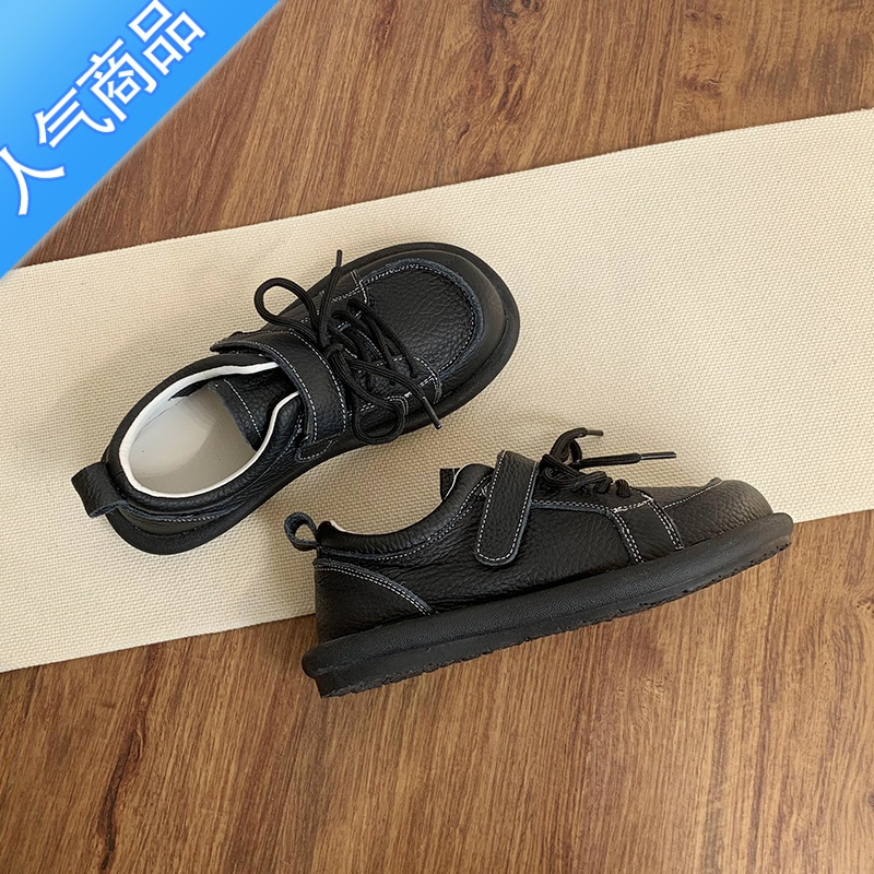 SUNTEK小皮鞋女平底学生休闲鞋子2023年春秋新款森系百搭小白鞋