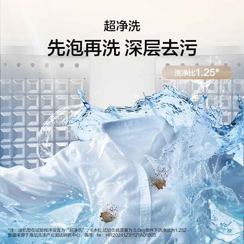 海尔(Haier) 12公斤 变频 全自动 波轮洗衣机 超净洗 除菌除螨 政府补贴 自编程 XQB120-BZ20L0高清大图