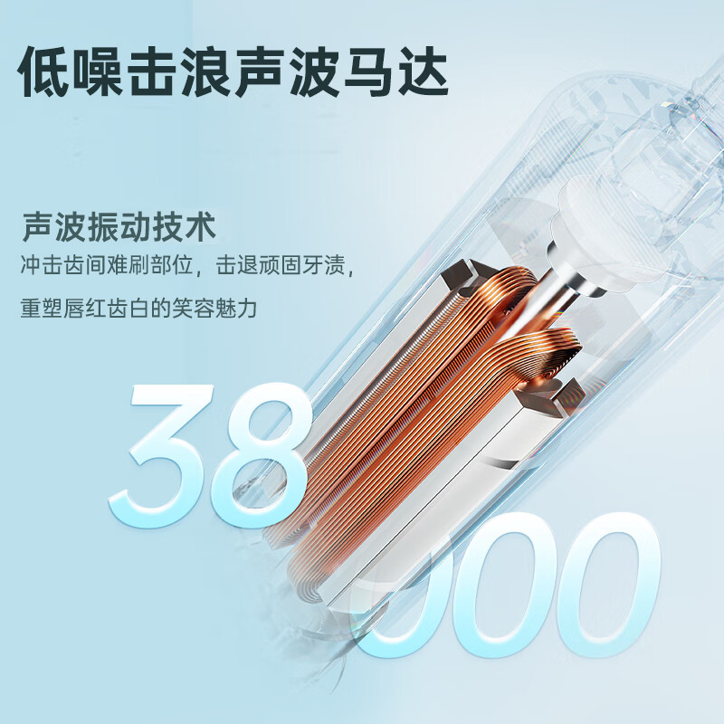 上亨电动牙刷SHZH-KQ002黑色/白色(随机发货)高清大图