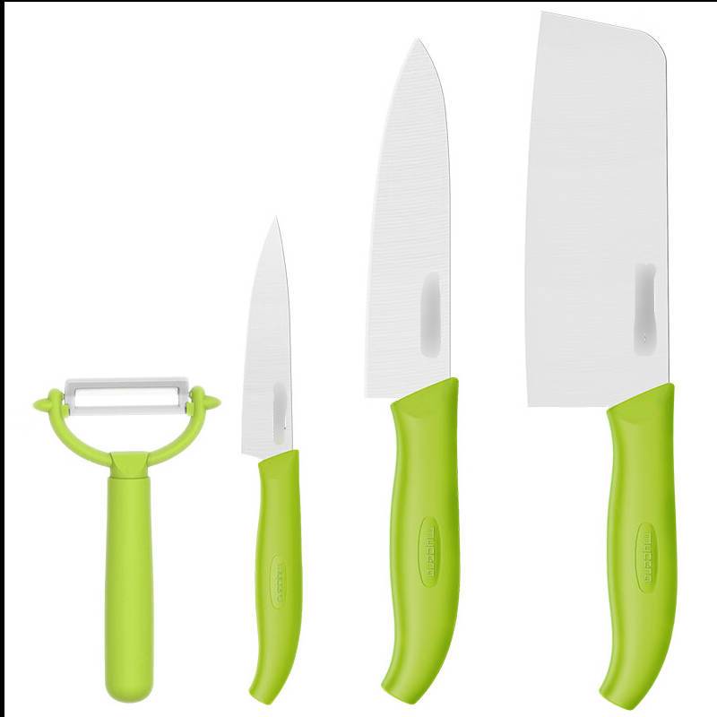 册宣刀具五件套TQQ03 菜刀多用刀水果刀削皮器刀座家用刀具颜色随机高清大图