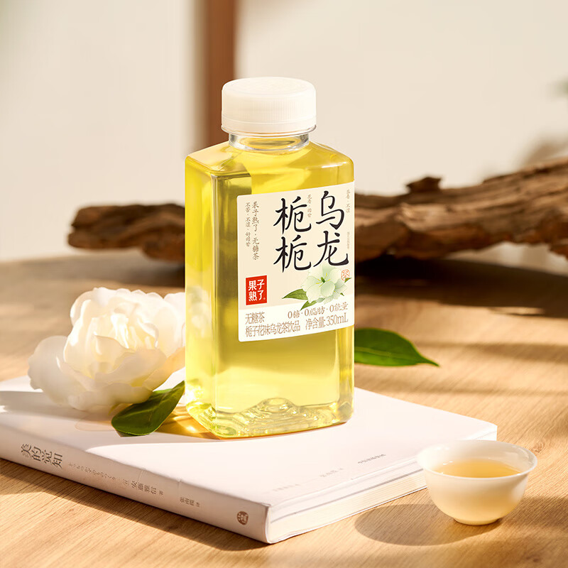 果子熟了无糖茶栀栀乌龙350ml*6瓶高清大图