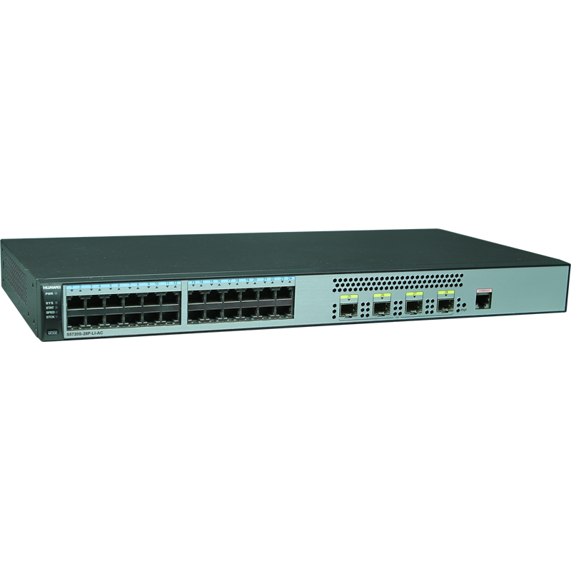 企业级交换机24口千兆以太网+4光纤口 S5720S-28P-LI-AC
