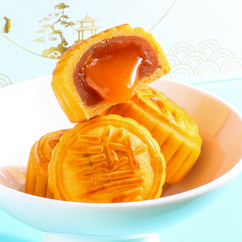 [社群专属 非请勿拍]有够赞奶黄流心月饼270g*2盒装共12枚装精美礼盒中秋送礼佳品广式流心糕点