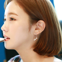 珍珠耳钉银耳针耳饰女士流苏耳环日韩配饰 耳坠长款韩版时尚饰品 首饰礼物送女朋友七夕情人节礼物