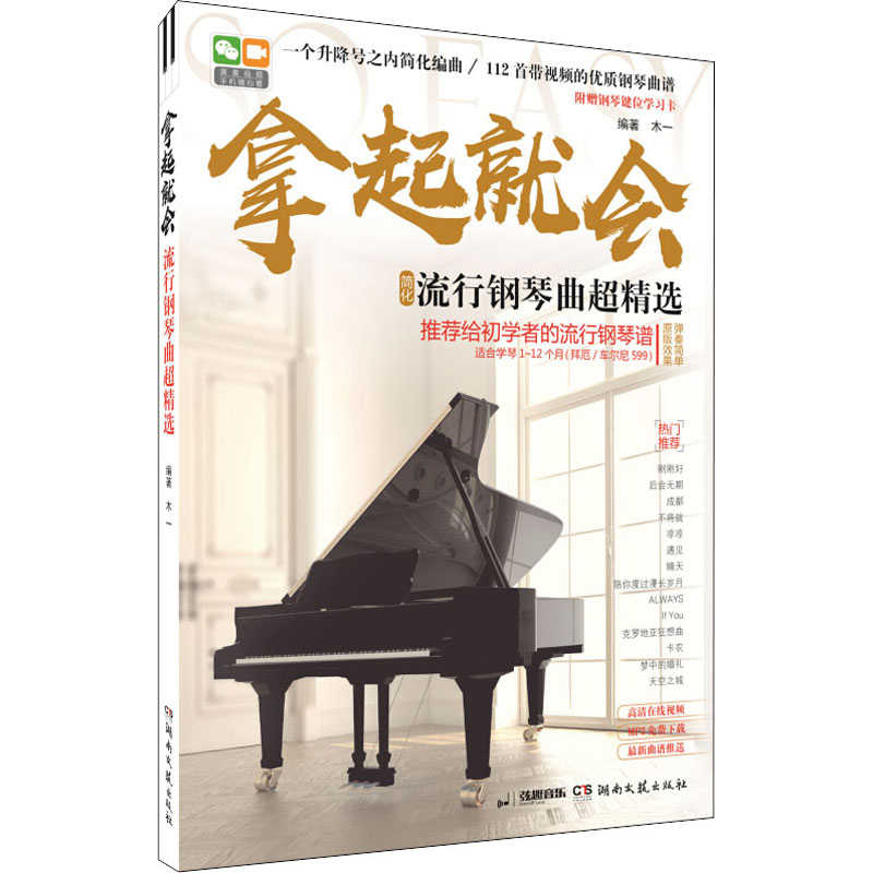 正版新书]拿起就会 流行钢琴曲超精选木一 编9787540481933高清大图