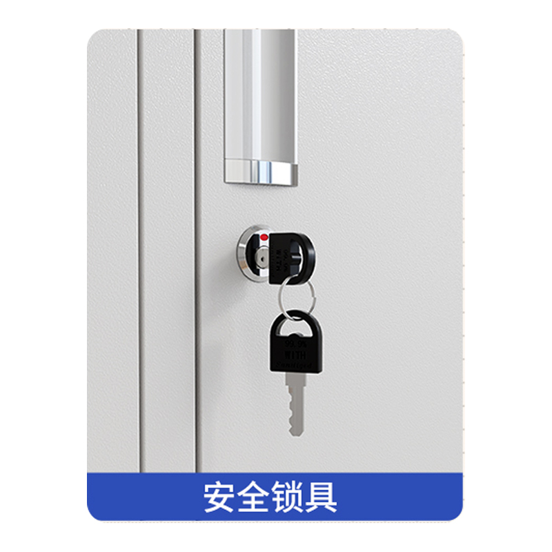 阿拉贡收纳柜财务档案柜资料柜加厚文件柜办公室带锁铁皮柜五门更衣柜
