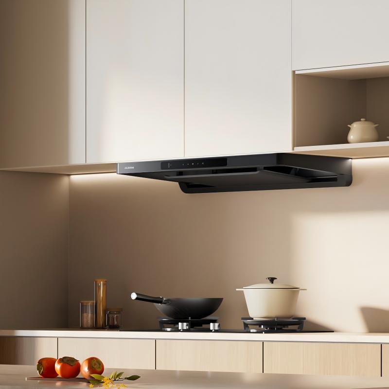 老板(Robam)[定时+防干烧烟灶]顶吸抽油烟机欧式25风量 变频家用大吸力1050Pa挥手智控 F50油烟机