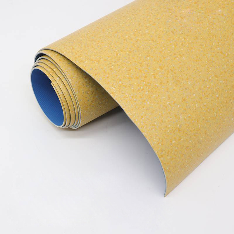 天空桥 地板革 黄色碎石纹2.0mm 卷高清大图