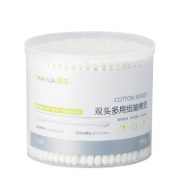 茶花 棉签纸轴棉棒(300支)两端棉头系列四段螺旋头设计 G10008